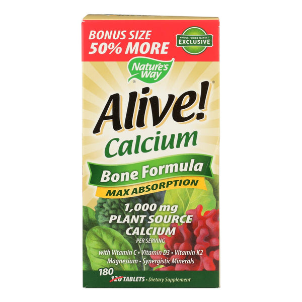 Nature's Way Alive! Calcium - 180 Count
