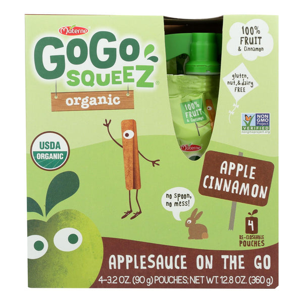 Gogo Squeeze Applesauce - Apple Cinnamon - Case Of 12 - 3.2 Oz.