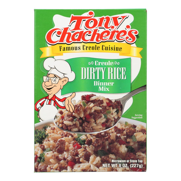Tony Chachere's Creole Dirty Rice Dinner Mix - Case Of 12 - 8 Oz