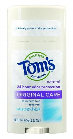 Tom's Of Maine Unscented Natural Deodorant Stick (6x2.25 Oz)
