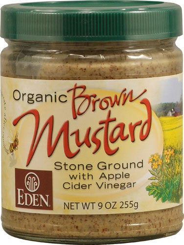 Eden Foods Brown Mustard Glass (12x9 Oz)