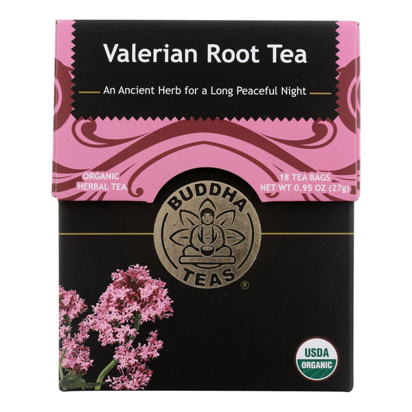 Buddha Teas - Organic Tea - Valerian Root - Case Of 6 - 18 Count