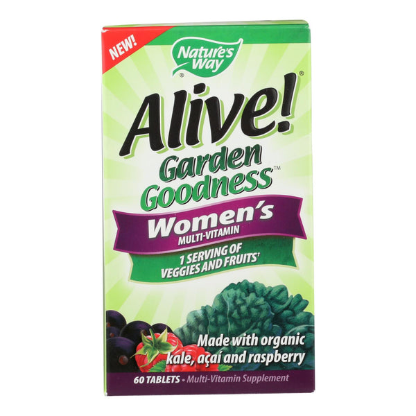 Nature's Way - Alive! Garden Goodness Women's Multi-vitamin - 60 Tablets