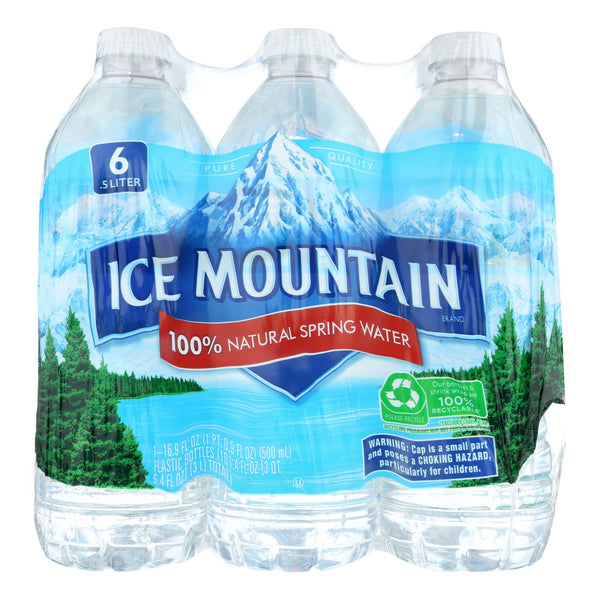 Ice Mountain - Natural Spring Water - Case Of 4 - 6/16.9 Fl Oz.