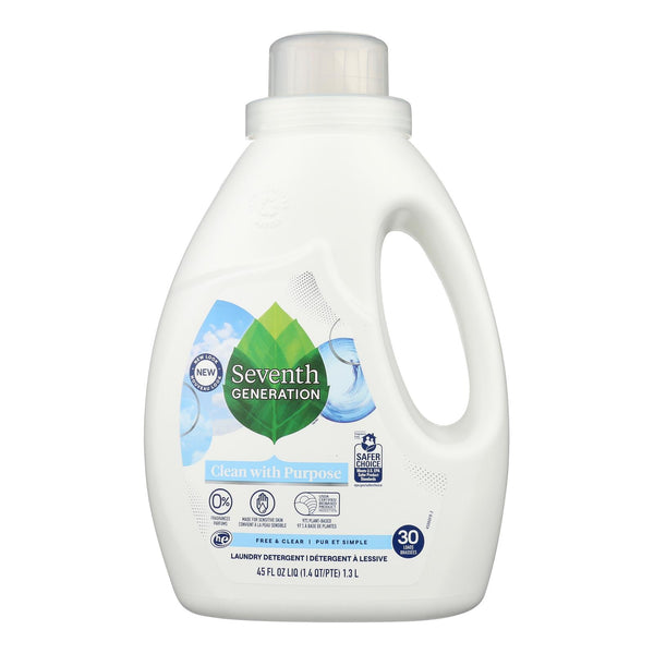 Seventh Generation - Liquid Laundry Free And Clear - Case Of 6-45 Fz