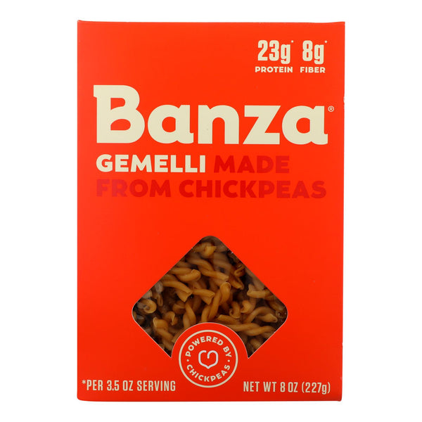 Banza - Pasta Chickpea Gemelli - Case Of 6-8 Oz