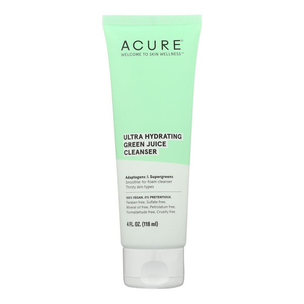 Acure - Cleanser Ultra Hydrt Green Juice - 1 Each-4 Fz