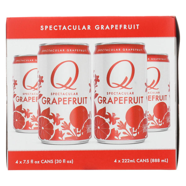Q Drinks - Sparkling Grapefruit - Case Of 6/4 Packs - 7.5oz Cans