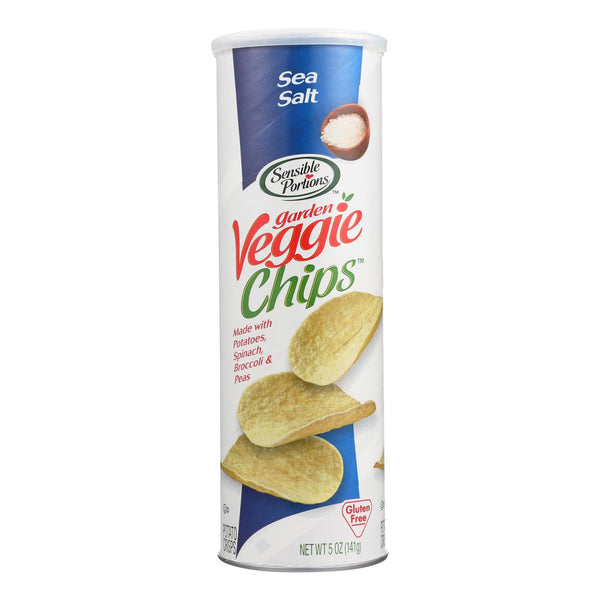 Sensible Portions Sea Salt Garden Veggie Chips In A Canister  - Case Of 12 - 5 Oz