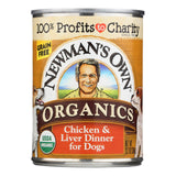 Newman's Own Organics Dog Food - Chicken And Liver - Case Of 12 - 12.7 Oz.