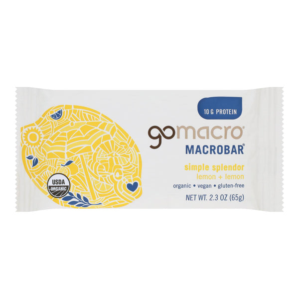 Gomacro - Bars Lemon Protein - Case Of 12-2.3 Oz