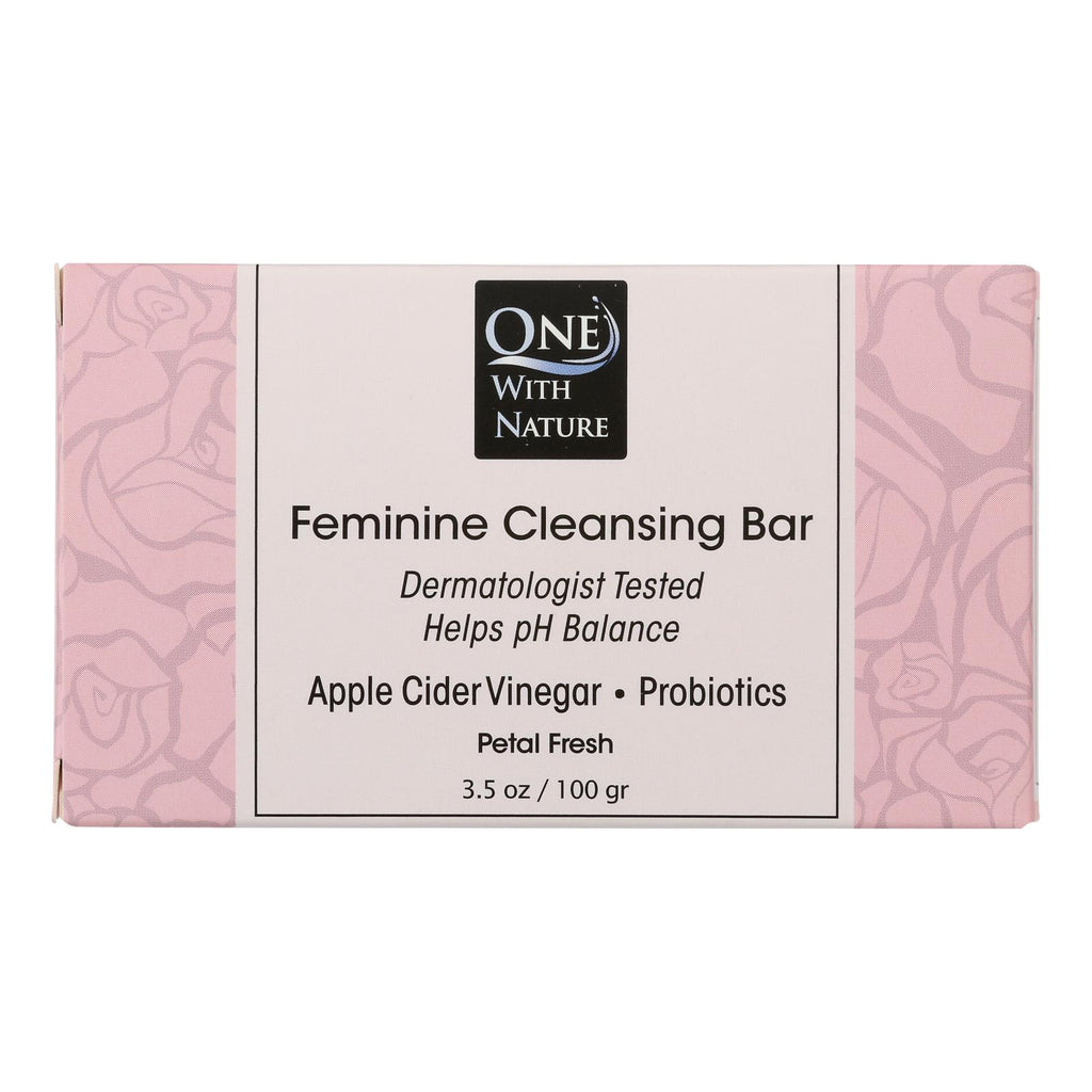 One With Nature - Soap Feminine Petal Fresh - Case Of 3-3.5 Oz