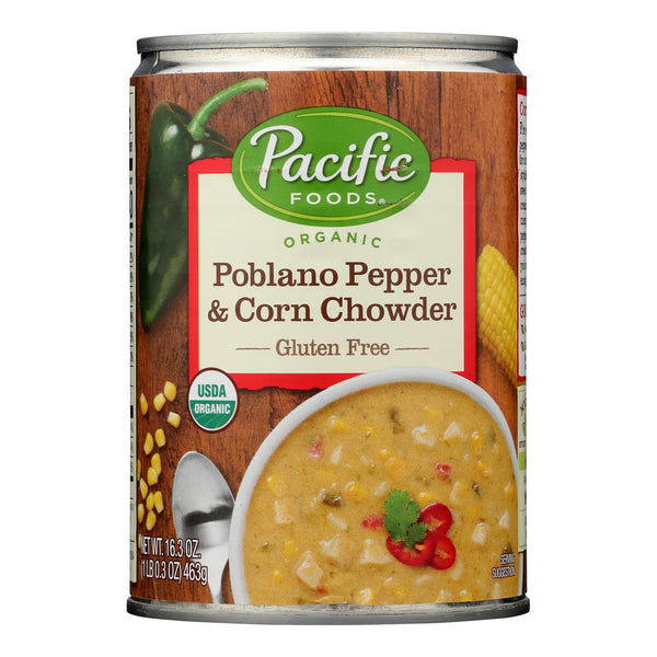 Pacific Foods - Chwdr Poblano Corn - Case Of 12-16.3 Oz