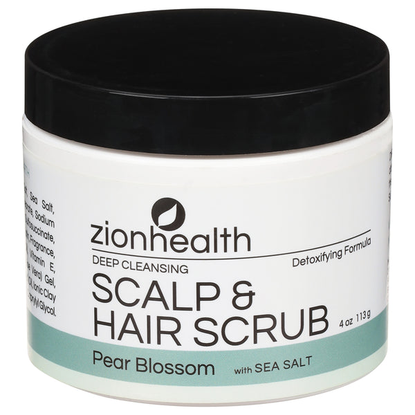 Zion Health - Deep Hair Scrub Pear Blossom - 1 Each - 4 Oz