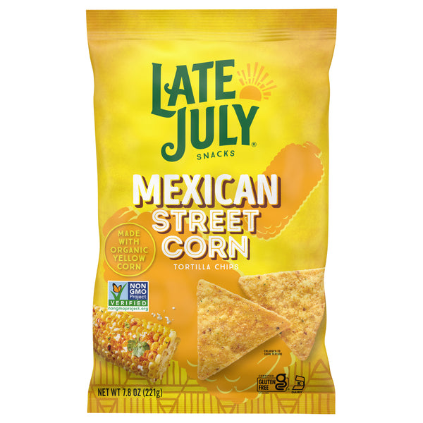 Late July Snacks - Tort Chips Mex Corn - Case Of 12-7.8 Oz