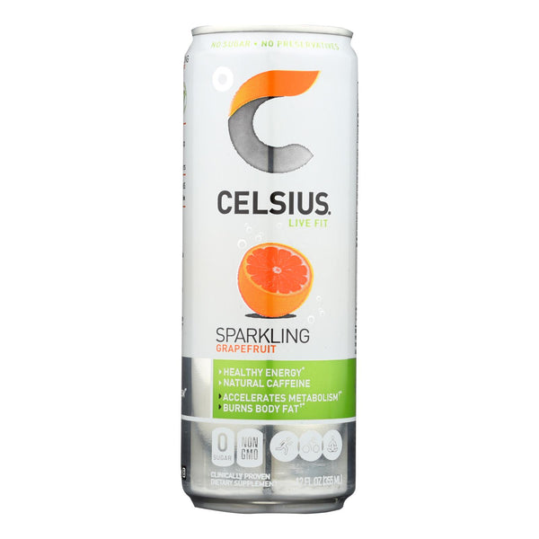 Celsius Sparkling Ginger Fitness Drink  - Case Of 12 - 12 Fz