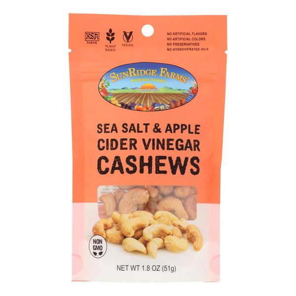 Sunridge Farms Cashews - Case Of 8 - 1.8 Oz