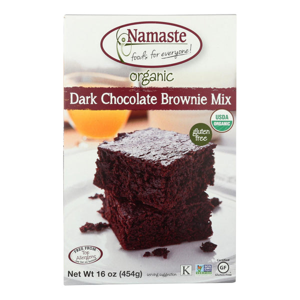 Namaste Foods - Brownie Mix Dark Ch Gluten Free - Case Of 6-16 Oz