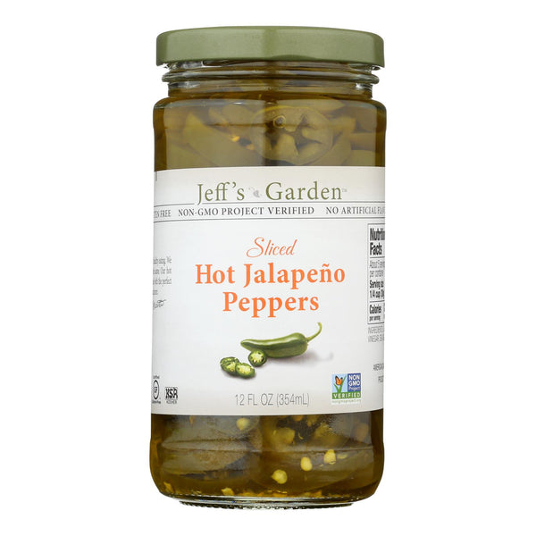 Jeff's Garden - Jalapeno Peppers Hot Slcd - Case Of 6-12 Fz