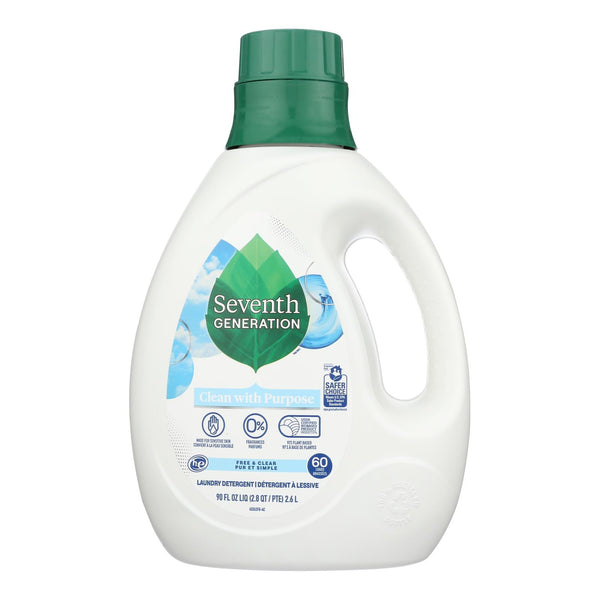 Seventh Generation - Liquid Laundry Free And Clear - Case Of 4-90 Fz