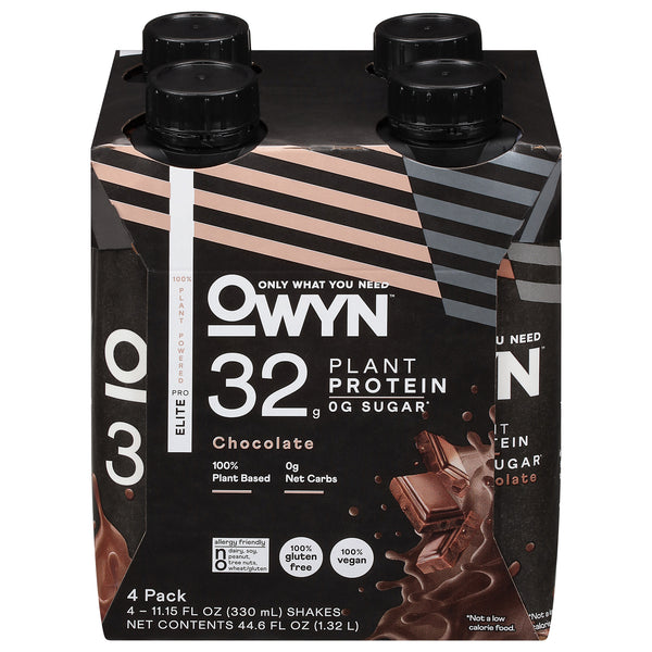 Only What You Need - Protein Drink Chocolate Elit Plntbs - Case Of 3-4/11.15z