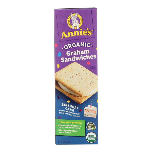 Annie's Homegrown - Grm Sandwich Bday Cake - Case Of 6-8 Oz