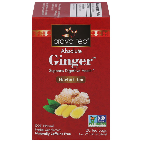 Bravo Teas And Herbs - Tea - Absolute Ginger - 20 Bag