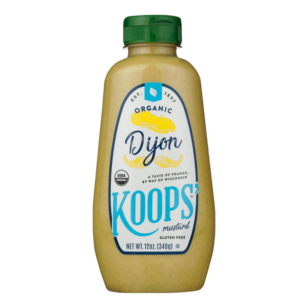 Koop's Organic Dijon - Case Of 12 - 12 Oz.