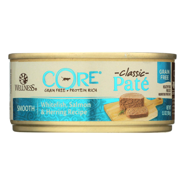 Wellness Pet Products Cat Food - Core White Fish Salmon And Herring - Case Of 24 - 5.5 Oz.