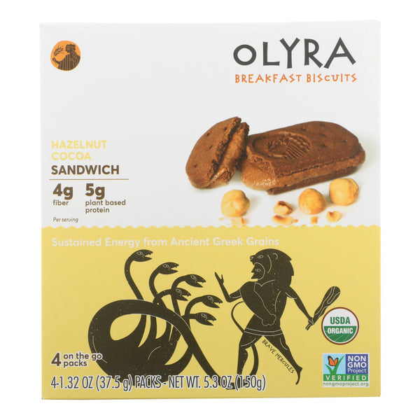 Olyra - Breakfast Sandwich Biscuit Hazelnut Cocoa - Case Of 6 - 5.3 Oz
