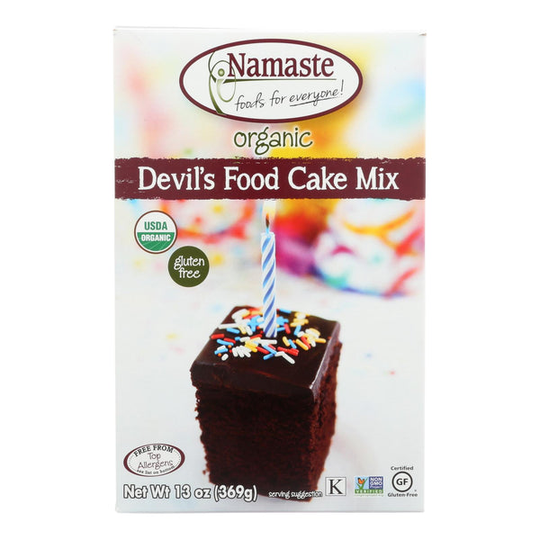 Namaste Foods Devil's Food Cake Mix  - Case Of 6 - 13 Oz