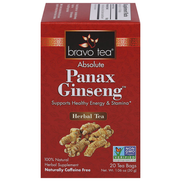 Bravo Teas And Herbs - Tea - Absolute Panax Ginseng - 20 Bag