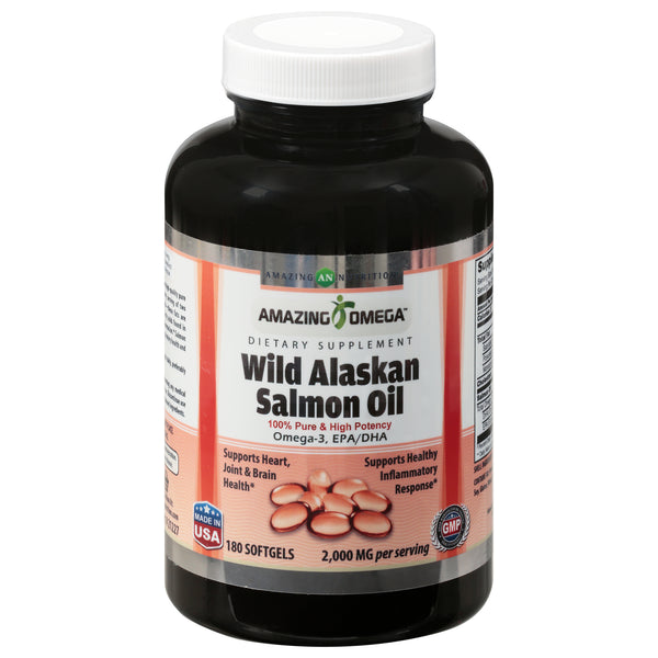 Amazing Omega - Salmon Oil Alskn 2000 Mg - 1 Each 1-180 Ct