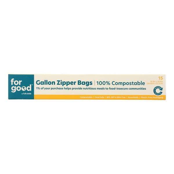 For Good - Gallon Zipper Bags - Case Of 6-15 Ct