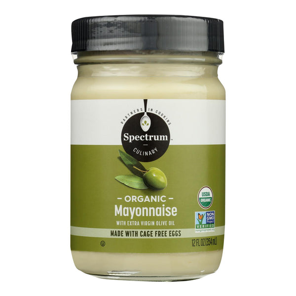Spectrum Naturals Organic Olive Oil Mayonnaise - Case Of 12 - 12 Oz.