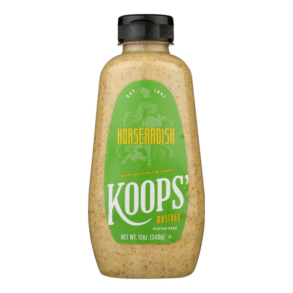 Koop's Mustard Horseradish - Case Of 12 - 12 Oz.