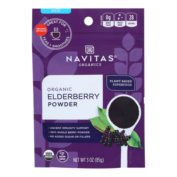 Navitas Organics - Elderberry Powder - Case Of 6-3 Oz