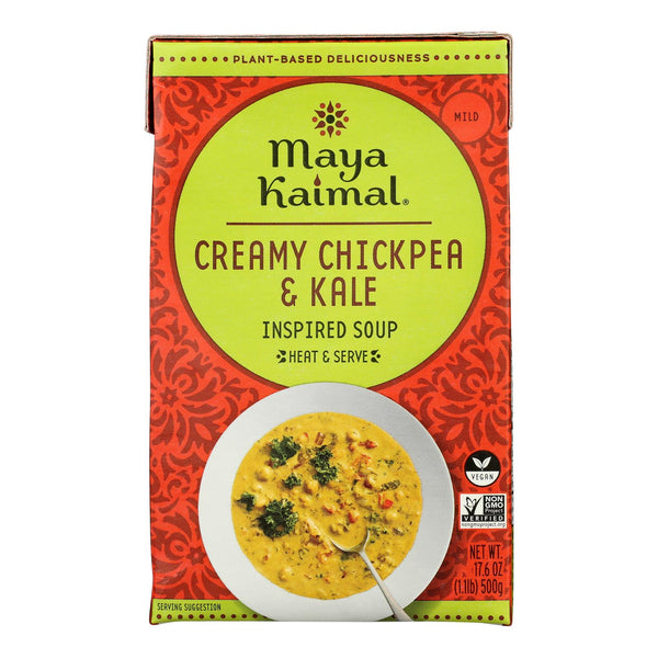 Maya Kaimal - Soup Creamy Chickpea Kale - Case Of 12-17.6 Fz