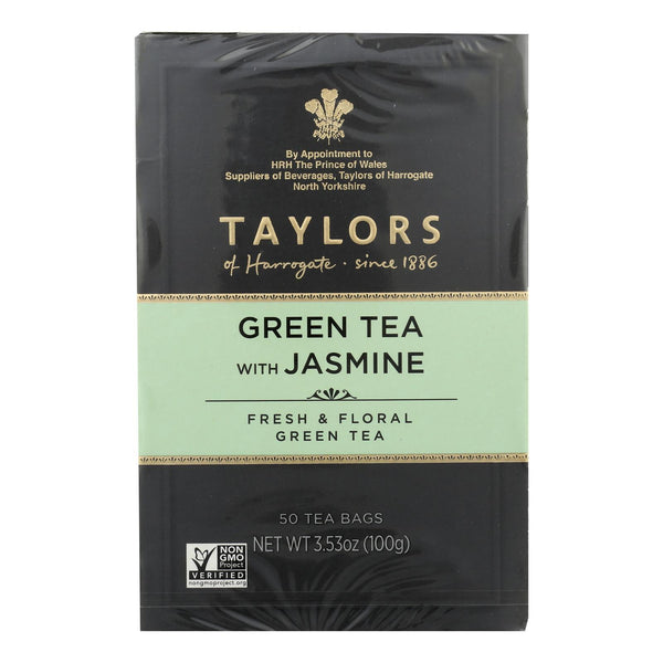 Taylors Of Harrogate - Tea Green W/jasmine - Case Of 6 - 50 Bag