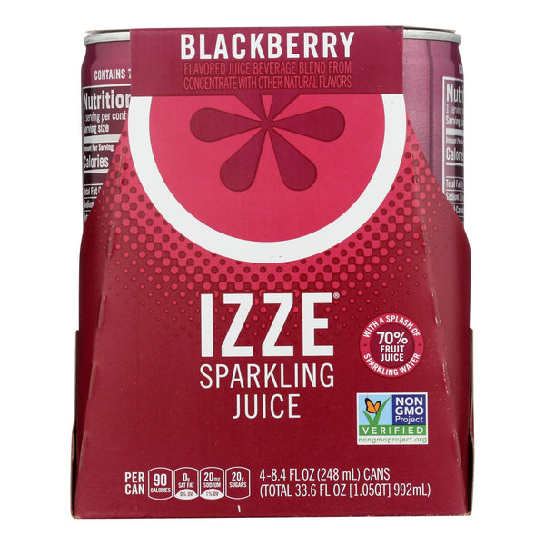 Izze - Can Sparkling Blackberry - Case Of 6-4/8.4 Fl Oz.