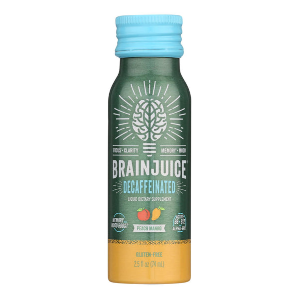 Brain Juice - Brain Juce Decaf Peach Mango - Case Of 12 - 2.5 Fz