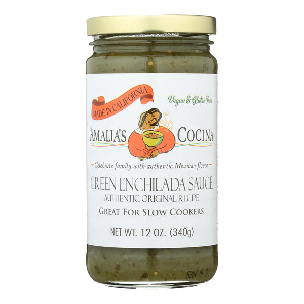 Amalias Cocina - Sauce Green Enchilada - Case Of 12-12 Oz