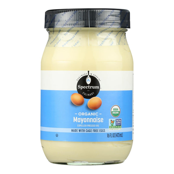 Spectrum Naturals Organic Mayonnaise With Cage Free Eggs - Case Of 12 - 16 Oz.