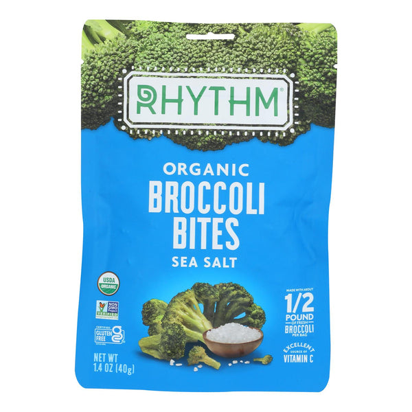 Rhythm Superfoods - Broc Bites Sea Salt - Case Of 10-1.4 Oz