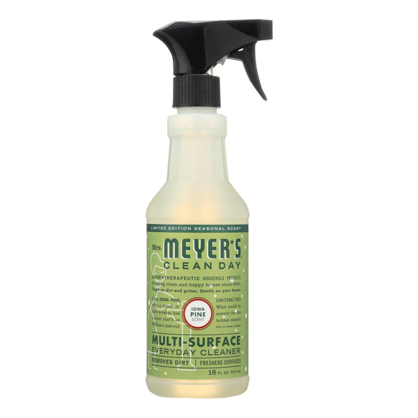 Mrs. Meyer's Clean Day - Multi-surface Everyday Cleaner - Iowa Pine - Case Of 6 - 16 Fl Oz.