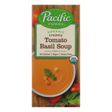 Pacific Natural Foods Tomato Basil Soup - Creamy - Case Of 12 - 32 Fl Oz.
