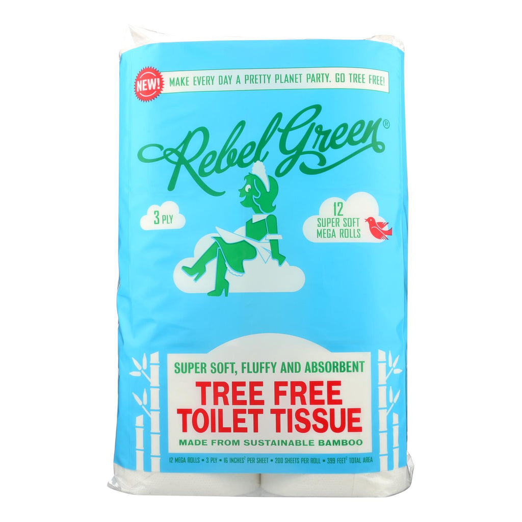 Rebel Green - Toilet Tissue Tree Free - Case Of 8 - 12 Ct