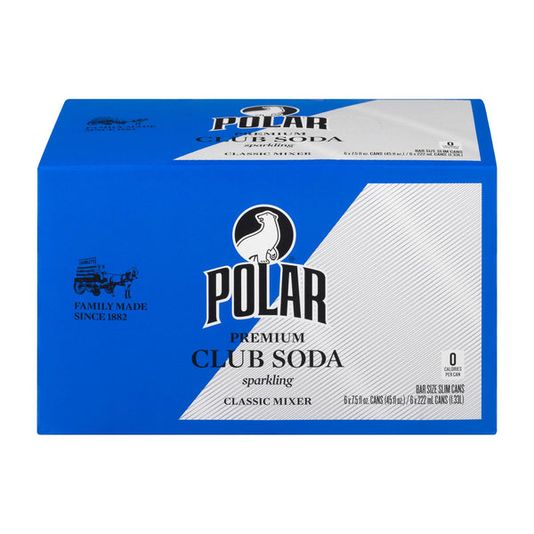 Polar Beverages - Club Soda 6pk - Case Of 4-6/7.5 Fz