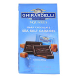 Ghirardelli Dark Chocolate Sea Salt Caramel Squares  - Case Of 6 - 5.32 Oz