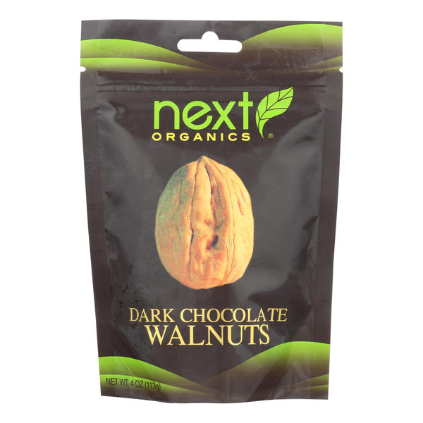 Next Organics Walnuts, Dark Chocolate  - Case Of 6 - 4 Oz